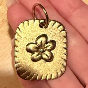 Lia Sophia Gold Lilac Flower Pendant